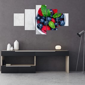 Tablou - bol cu fructe de pădure (125x70 cm), în 40 de alte dimensiuni noi