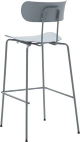 Set 4 scaune metalice BAR MARSIGLIA -HORECA- h 108 cm - ALBASTRU DESCHIS