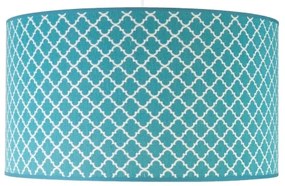 Lustră pe cablu Duolla MAROKO 1xE27/40W/230V d. 45 cm turcoaz/alb