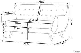 Canapea 3 locuri Bodmin (gri) . 1008560