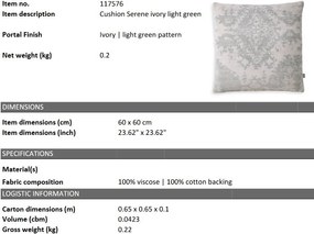 Perna decorativa design LUX Serene 60x60cm