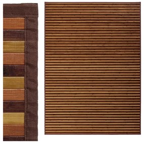 Covor galben muștar/maro din bambus 180x250 cm – Casa Selección