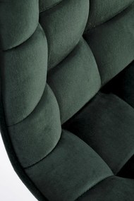 Scaun de bar H120 velvet verde/gold