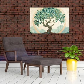 Tablou – Mozaic elegant cu arbore (90x60 cm)