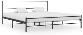 vidaXL Cadru de pat, negru, 180 x 200 cm, metal