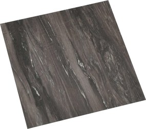 vidaXL Plăci de Pardoseală 55 pcs Gri închis 5,11 m² PVC