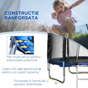 SPORTNOW Trambulina De Exterior Cu Plasa De Siguranta