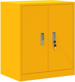 vidaXL Dulap de depozitare Galben muștar 60 x 40 x 70 cm Oțel