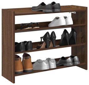 vidaXL Pantofar, Stejar maro, 80x25x62 cm, lemn prelucrat