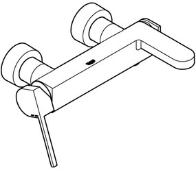 GROHE 33553AL3 - Baterie pentru cadă PLUS, grafit