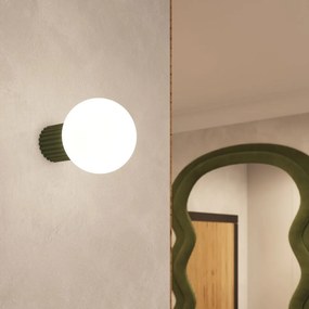 Aplică de perete verde ø 12 cm Orbital – Sollux