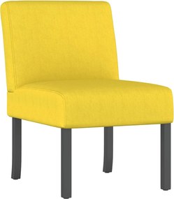 vidaXL Fotoliu, galben deschis, material textil
