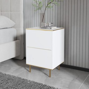 Măsuță de noptieră Imaj Marble White
