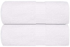 vidaXL Prosoape de baie, 2 buc. FROGN, albe, 30x30 cm, 100% bumbac