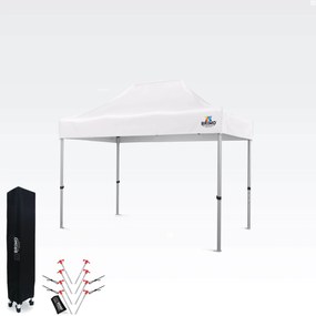 Cort de tip cortină 2×3 m din aluminiu fără pereți | Montare rapidă și cadru ușor și rezistent - fara 3 pereti - Alb