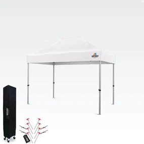 Cort pavilion pliabil 2x3m - fara 3 pereti - Alb