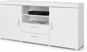 Comoda SAMBA REG-5, alb, PAL, 164x45x80 cm