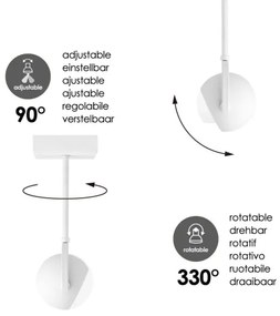 Spot LED dimabil NOP 1xGU10/5,8W/230V alb