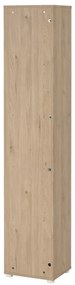 Bibliotecă albă/cu aspect de lemn de stejar 41x205 cm Sign – Tvilum