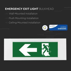 Corp de iluminat LED de urgență EMERGENCY EXIT LED/3,8W/230V 6000K IP65