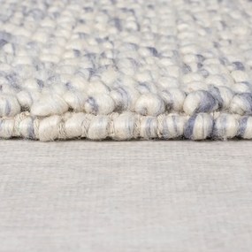 Covor albastru deschis țesut manual din amestesc de lână 80x150 cm Minerals – Flair Rugs