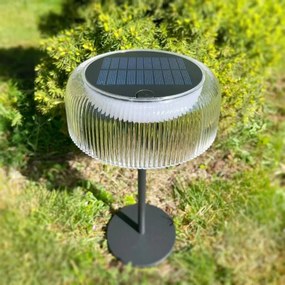 Lampă LED solară reîncărcabilă dimabilă Zuma Line DT33111 BLUET LED/2,5W/2000 mAh IP44 negru