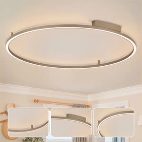 Brilagi - Corp de iluminat LED dimabil PORTOFINO LED/85W/230V Ø 120 cm bej + telecomandă