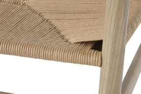 Scaun Wishbone din lemn de ulm natur 57x53x78 cm