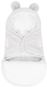 Păturică de înfășat fildeș din sherpa 45x80 cm – Meowbaby