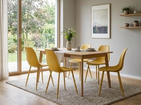 Scaun bucatarie OSAKA plastic, mustar