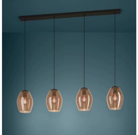 Lustră pe cablu Eglo 390162 ESTANYS 4xE27/40W/230V maro