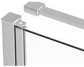 Cabină de duș pătrată simplă cu ușă batantă