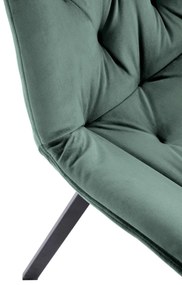 Scaun catifea K519 velvet verde
