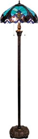 BRILAGI - lampă de podea Tiffany din vitralii CORAL 2xE27/60W/230V