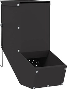 vidaXL Urmărire pentru iepuri Negru 12,5 x 26 x 28,5 cm