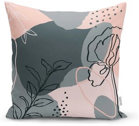 Set 4 fețe de pernă decorative Minimalist Cushion Covers Draw Art, 45 x 45 cm