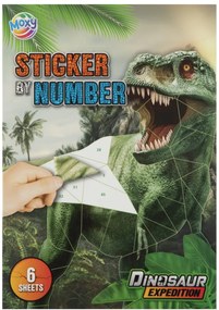 Dinozaur Expedition set de autocolante puzzle