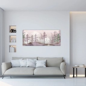 Tablou cu pădure (120x50 cm)