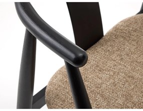 Scaun de dining negru/bej Relate – Unique Furniture