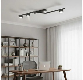 Plafonieră SKAN 3x GX53/12W/230V neagră