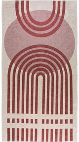 Covor roșu/alb lavabil 120x180 cm – Vitaus