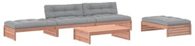 3186149 vidaXL Set mobilier de grădină cu perne, 5 piese, lemn masiv douglas
