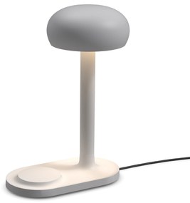 Lampa Emendo cu incarcator wireless QI, bej - Eva Solo
