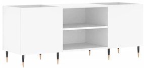 831668 vidaXL Comodă discuri, alb, 121x38x48 cm, lemn prelucrat