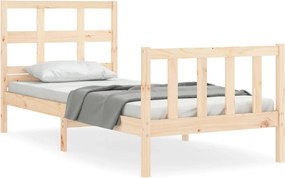 vidaXL Cadru de pat fără saltea, 90x200 cm, lemn masiv pin