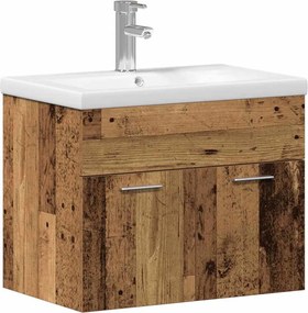 vidaXL Dulap de Baie cu ușă Lemn vechi 60 x 38,5 x 46 cm Lemn compozit