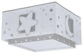 Plafonieră pentru copii MOONLIGHT 2xE27/60W/230V gri Dalber 63236E