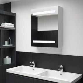 vidaXL Dulap de baie cu oglindă și led-uri, 50 x 14 x 60 cm