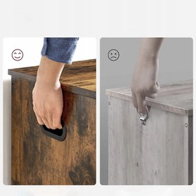 Cutie de depozitare cu capac TAYLOR 100x40 cm, maro rustic