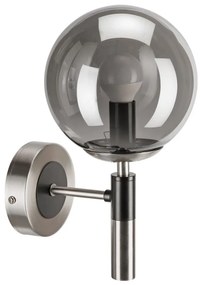 Aplică ROLLO 1xE14/5W/230V crom mat/fumuriu